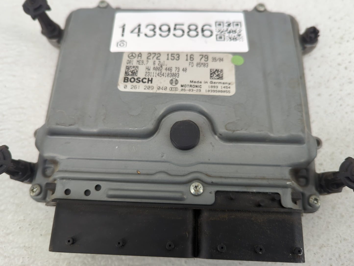 2006 Mercedes E-Class PCM Engine Control Computer ECU ECM PCU OEM P/N:A2721531679 0261209040, A0024467340, 1039S08055 Fits O