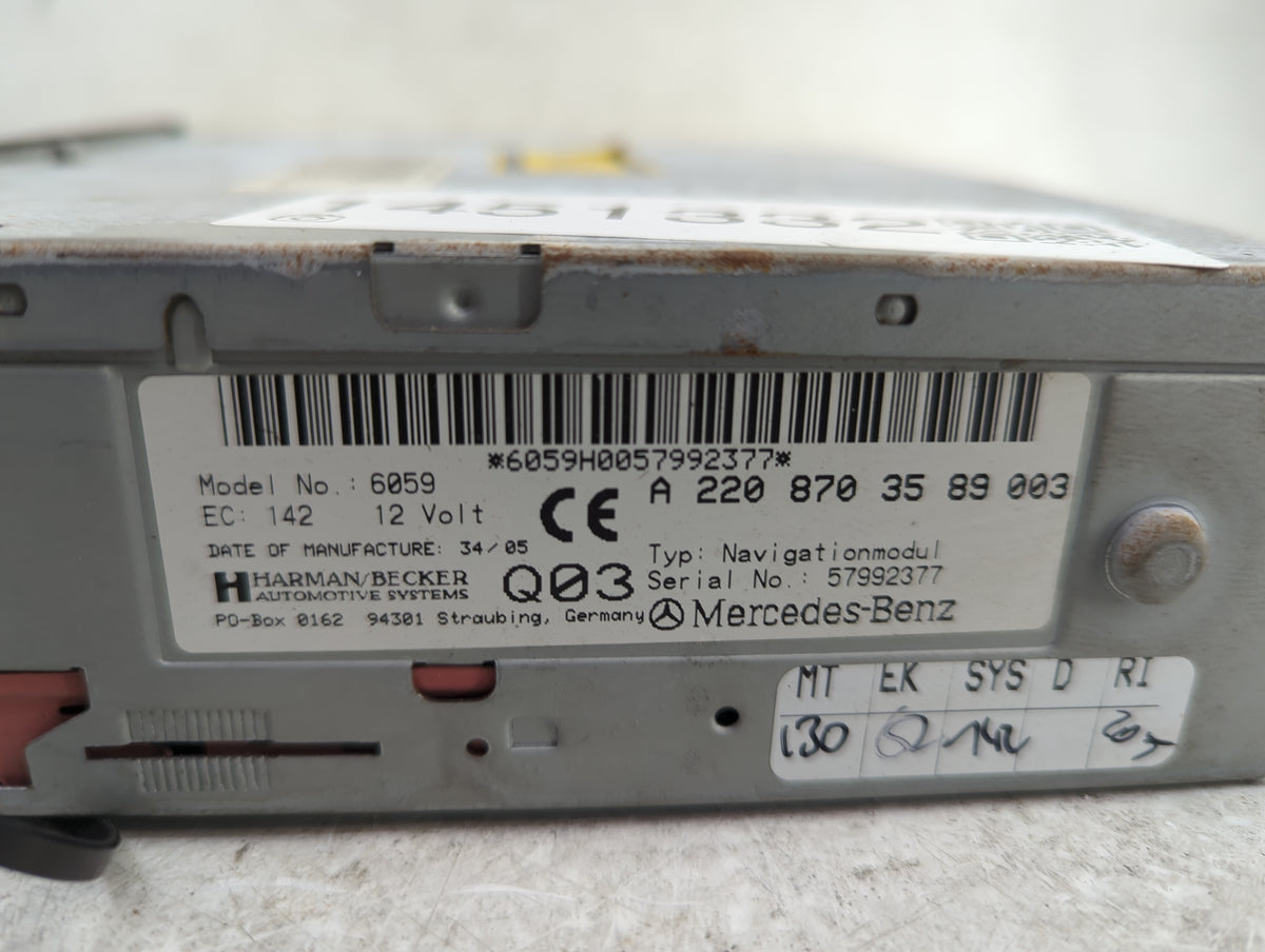 2006 Mercedes Benz E-class Information-gps-tv Control Module - Oemusedautoparts1.com