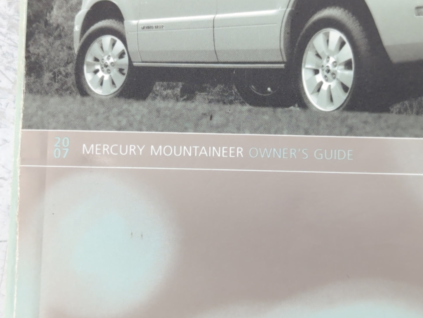 2006 Mercury Mountaineer Owners Manual Book Guide P/N:7L9J-19A321-EA OEM Used Auto Parts - Oemusedautoparts1.com