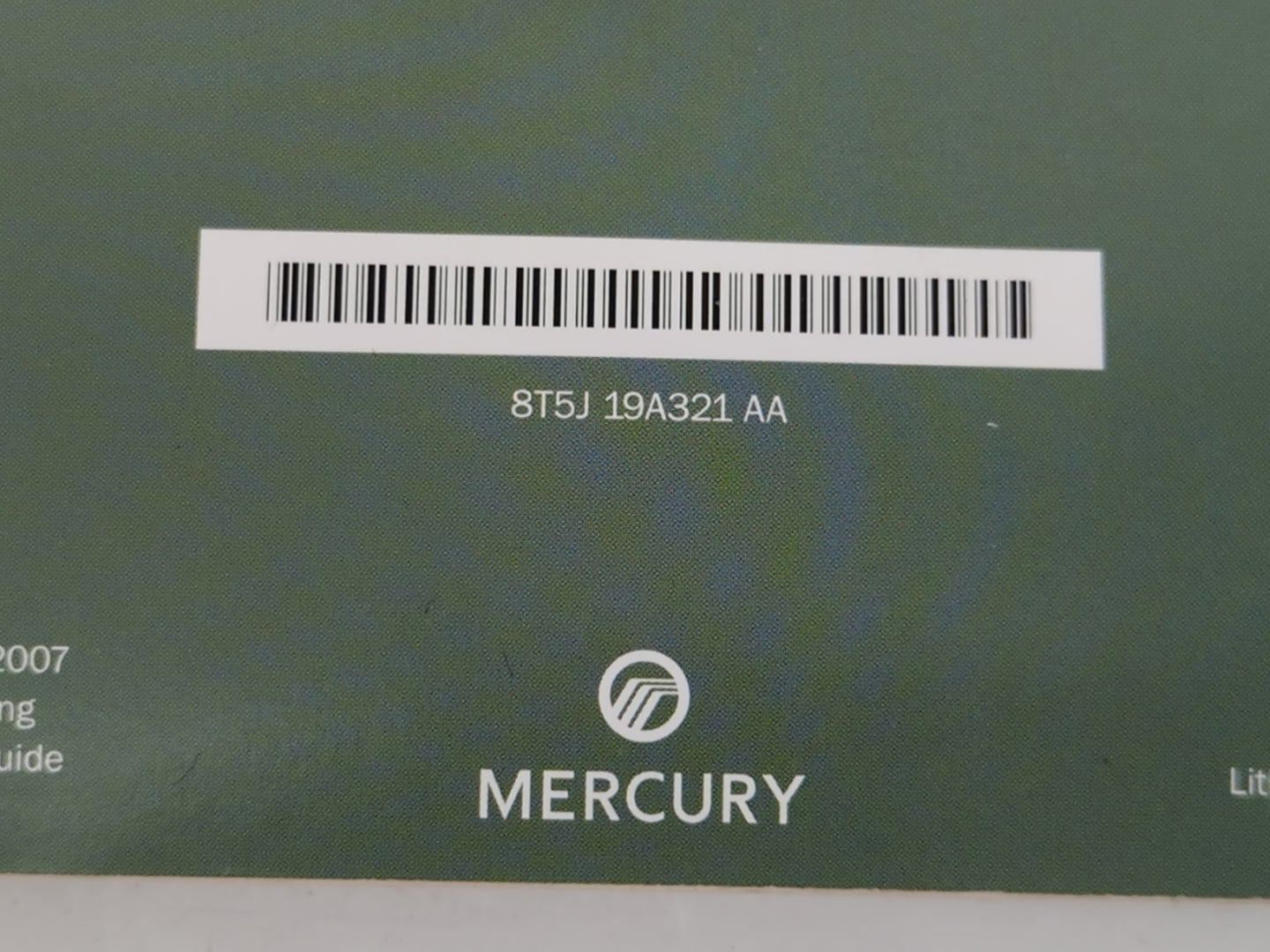2006 Mercury Sable Owners Manual Book Guide P/N:8T5J 19A321 AA OEM Used Auto Parts - Oemusedautoparts1.com