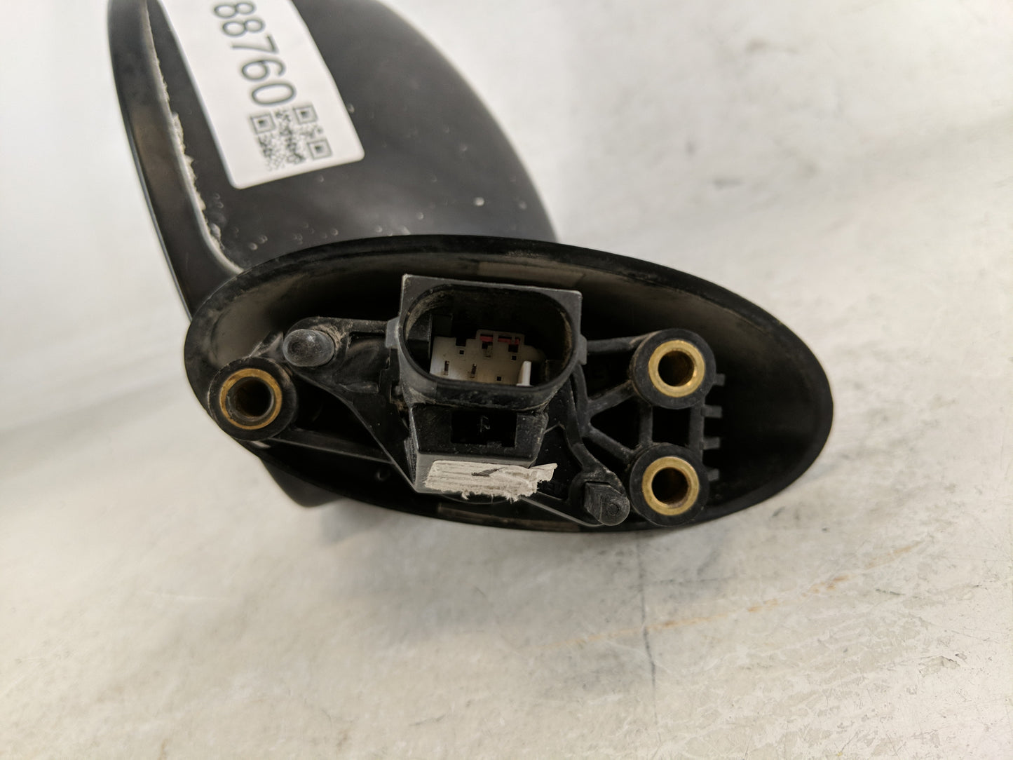 2006 Mini Cooper Passenger Right Side View Manual Door Mirror Black - Oemusedautoparts1.com