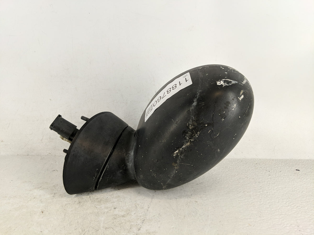 2006 Mini Cooper Passenger Right Side View Manual Door Mirror Black - Oemusedautoparts1.com