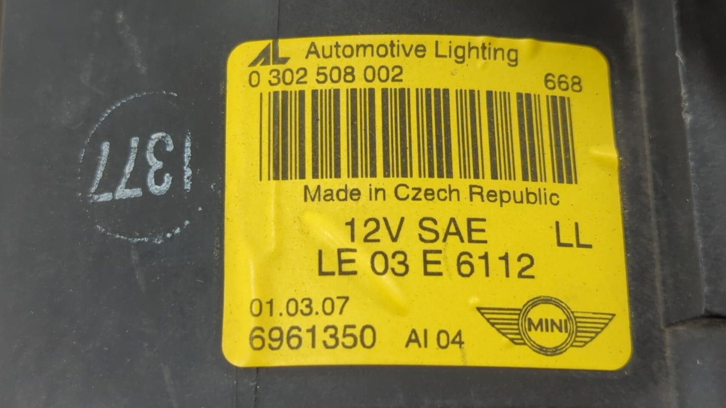 2006 Mini Cooper Passenger Right Oem Head Light Headlight Lamp - Oemusedautoparts1.com