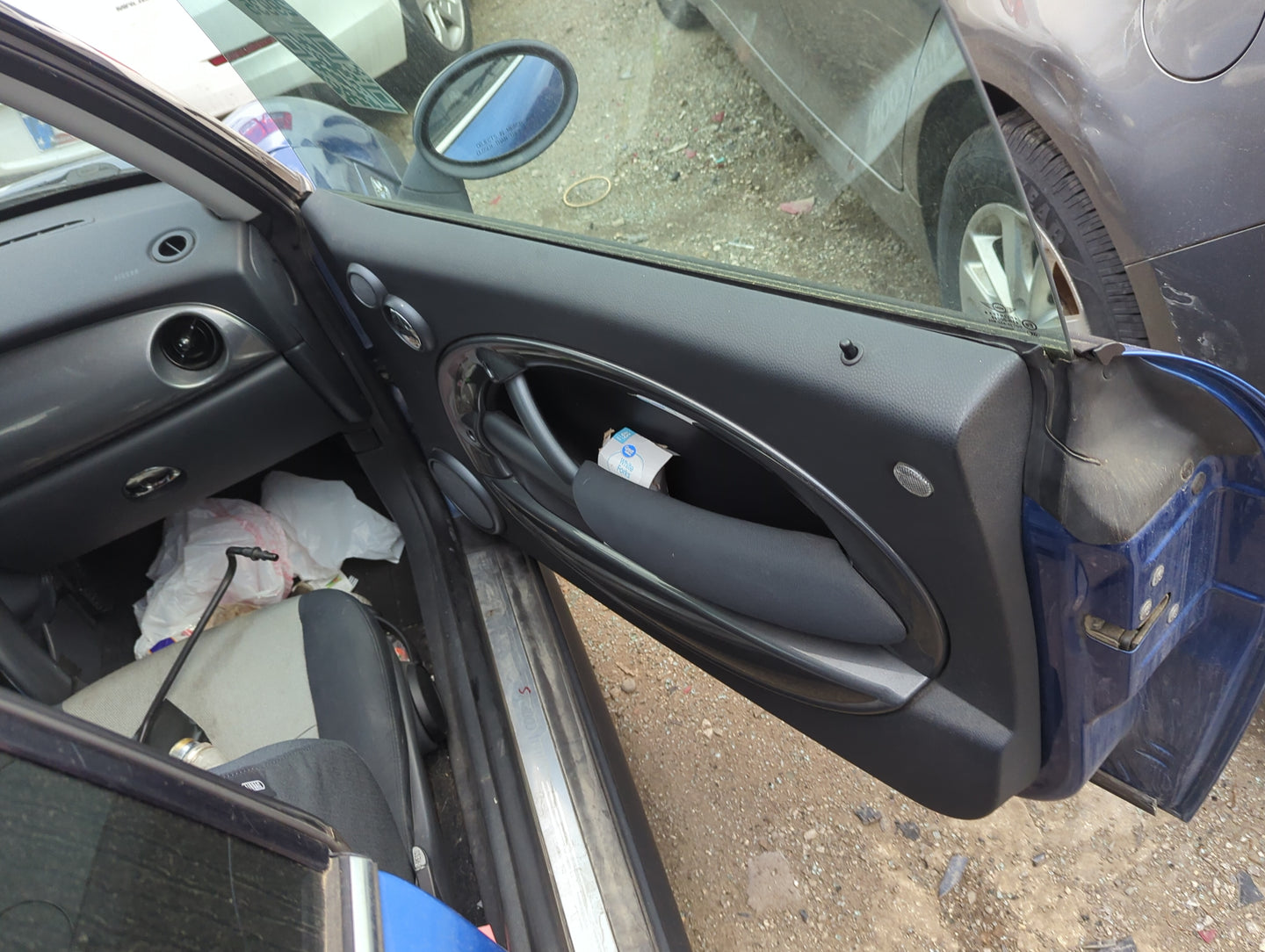 2006 Mini Cooper Front Right Passenger Interior Door Panel Trim - Oemusedautoparts1.com