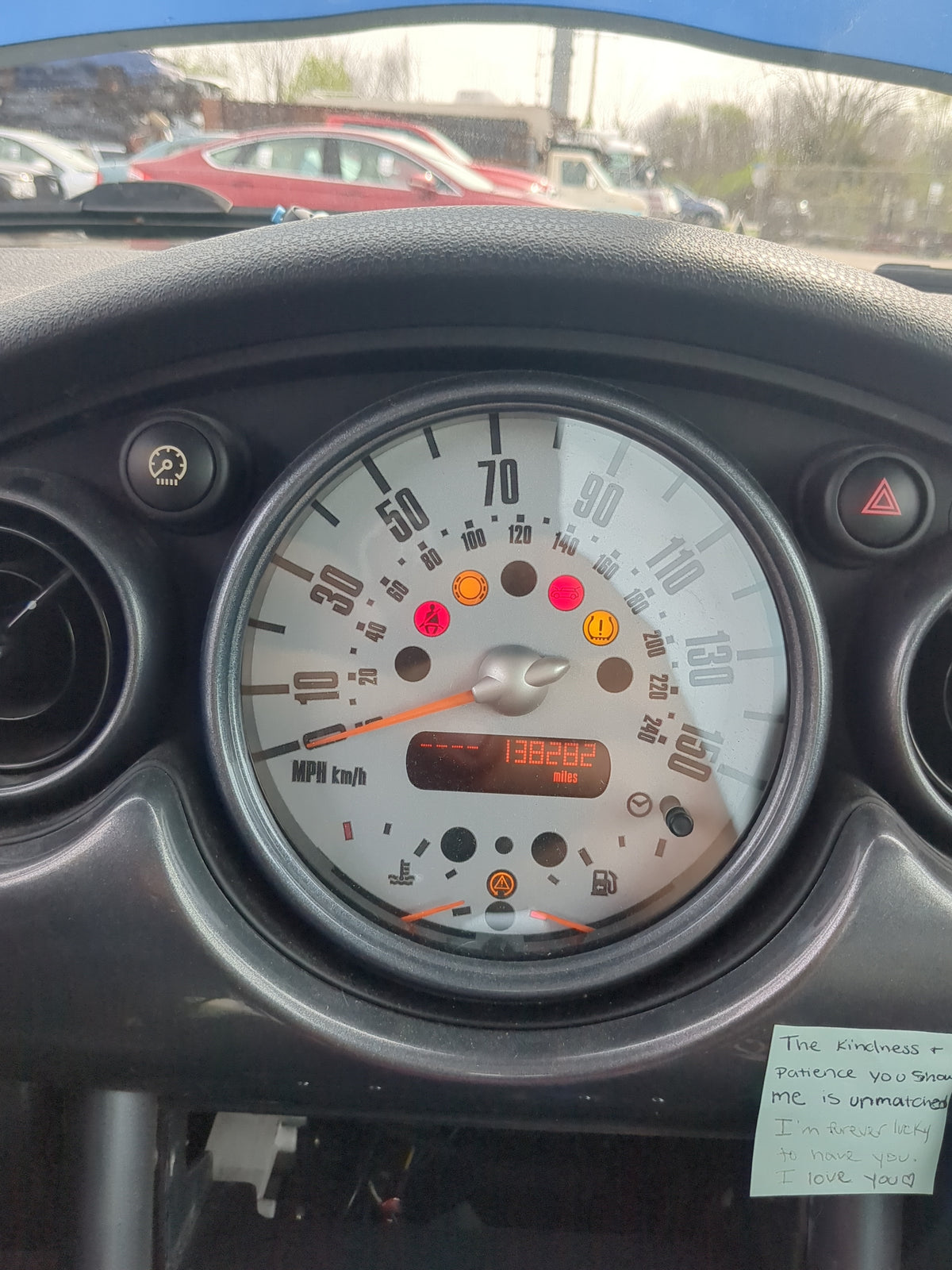 2006 Mini Cooper Instrument Cluster Speedometer Gauges Miles:138K Fits OEM Used Auto Parts - Oemusedautoparts1.com