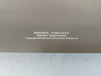 2006 Mitsubishi Endeavor Owners Manual Book Guide P/N:9290A620 MSSP038C06 OEM Used Auto Parts - Oemusedautoparts1.com