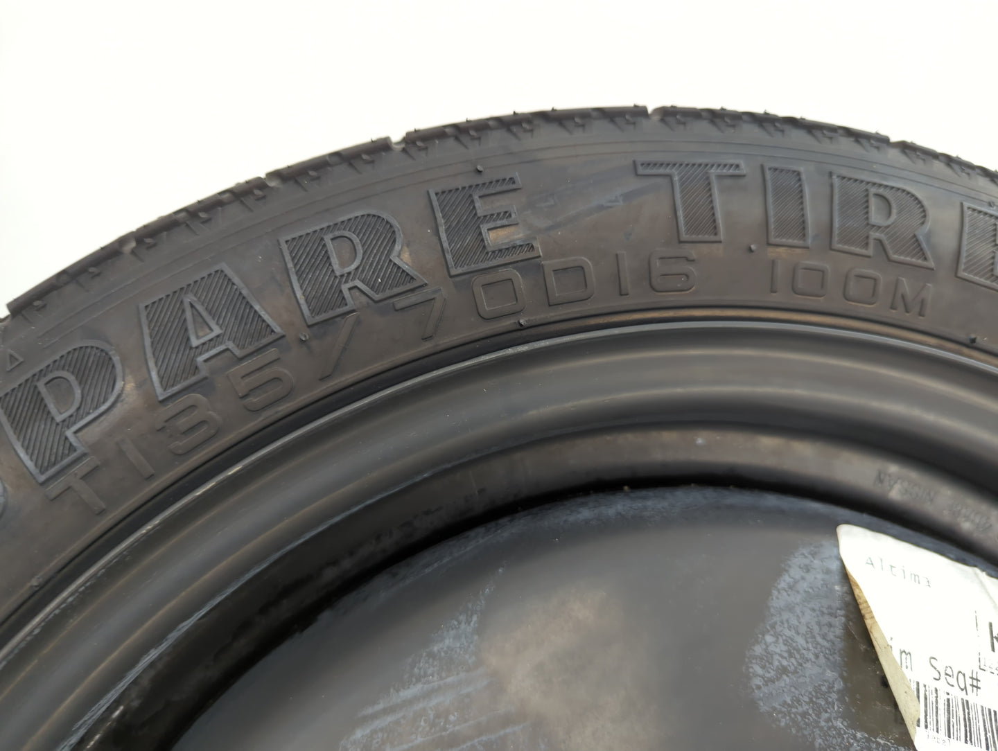 2002-2022 Nissan Altima Spare Donut Tire Wheel Rim Oem - Oemusedautoparts1.com