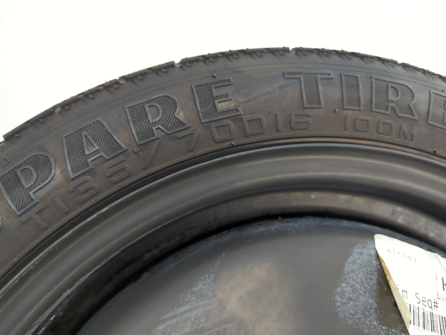 2002-2022 Nissan Altima Spare Donut Tire Wheel Rim Oem - Oemusedautoparts1.com