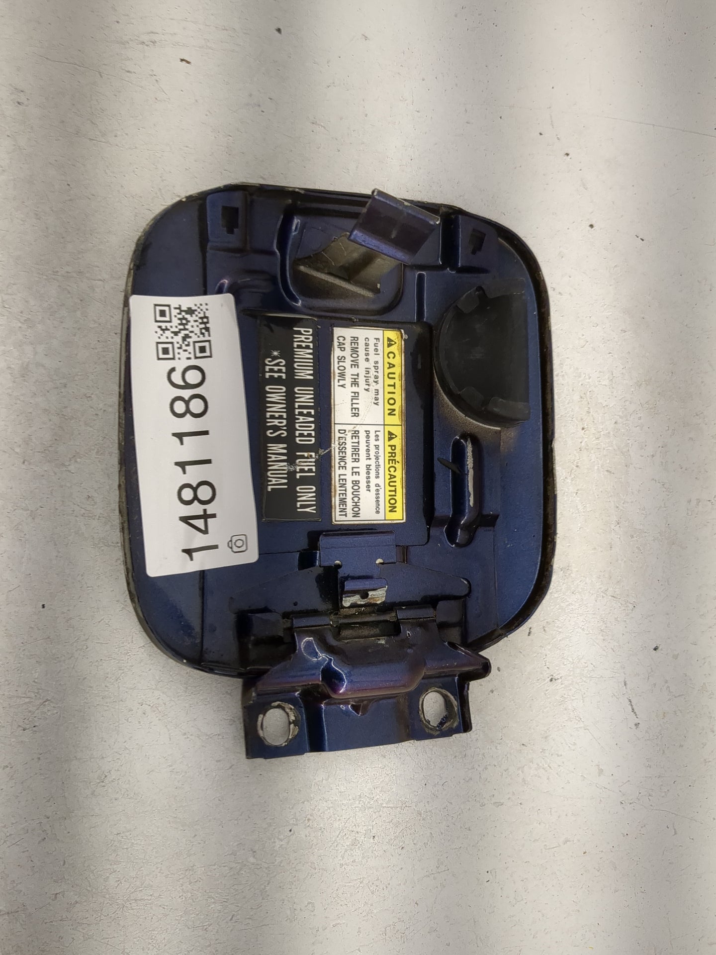 2006 Nissan Altima Fuel Tank Door Lid Gas Tank Blue - Oemusedautoparts1.com