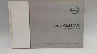 compare product 2006 Nissan Altima Owners Manual Book Guide OEM Used Auto Parts