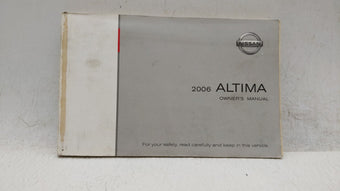 compare product 2006 Nissan Altima Owners Manual Book Guide OEM Used Auto Parts