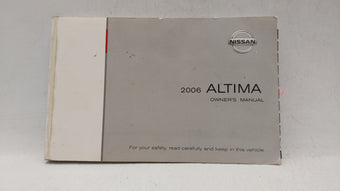 compare product 2006 Nissan Altima Owners Manual Book Guide OEM Used Auto Parts