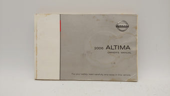 compare product 2006 Nissan Altima Owners Manual Book Guide OEM Used Auto Parts