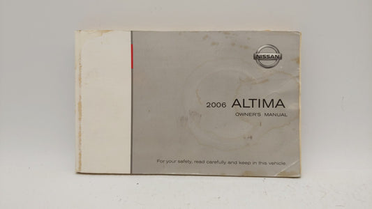 2006 Nissan Altima Owners Manual Book Guide OEM Used Auto Parts - Oemusedautoparts1.com