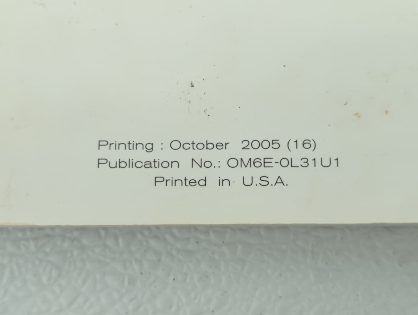 2006 Nissan Altima Owners Manual Book Guide OEM Used Auto Parts - Oemusedautoparts1.com