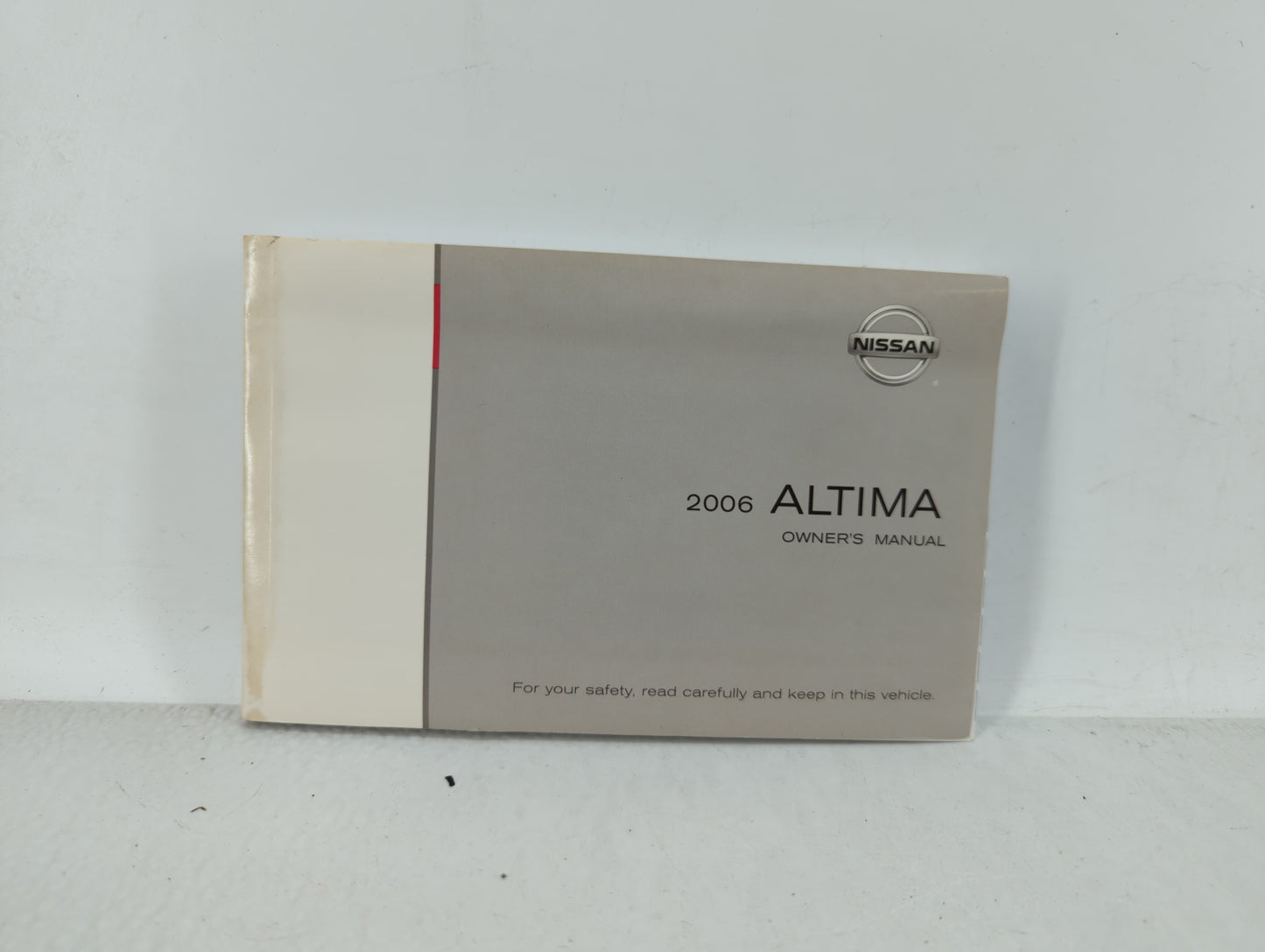 2006 Nissan Altima Owners Manual Book Guide OEM Used Auto Parts - Oemusedautoparts1.com