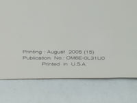 2006 Nissan Altima Owners Manual Book Guide OEM Used Auto Parts - Oemusedautoparts1.com