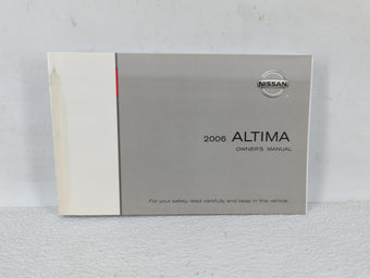 compare product 2006 Nissan Altima Owners Manual Book Guide OEM Used Auto Parts