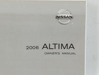 2006 Nissan Altima Owners Manual Book Guide OEM Used Auto Parts - Oemusedautoparts1.com