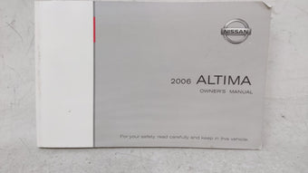 compare product 2006 Nissan Altima Owners Manual Book Guide OEM Used Auto Parts