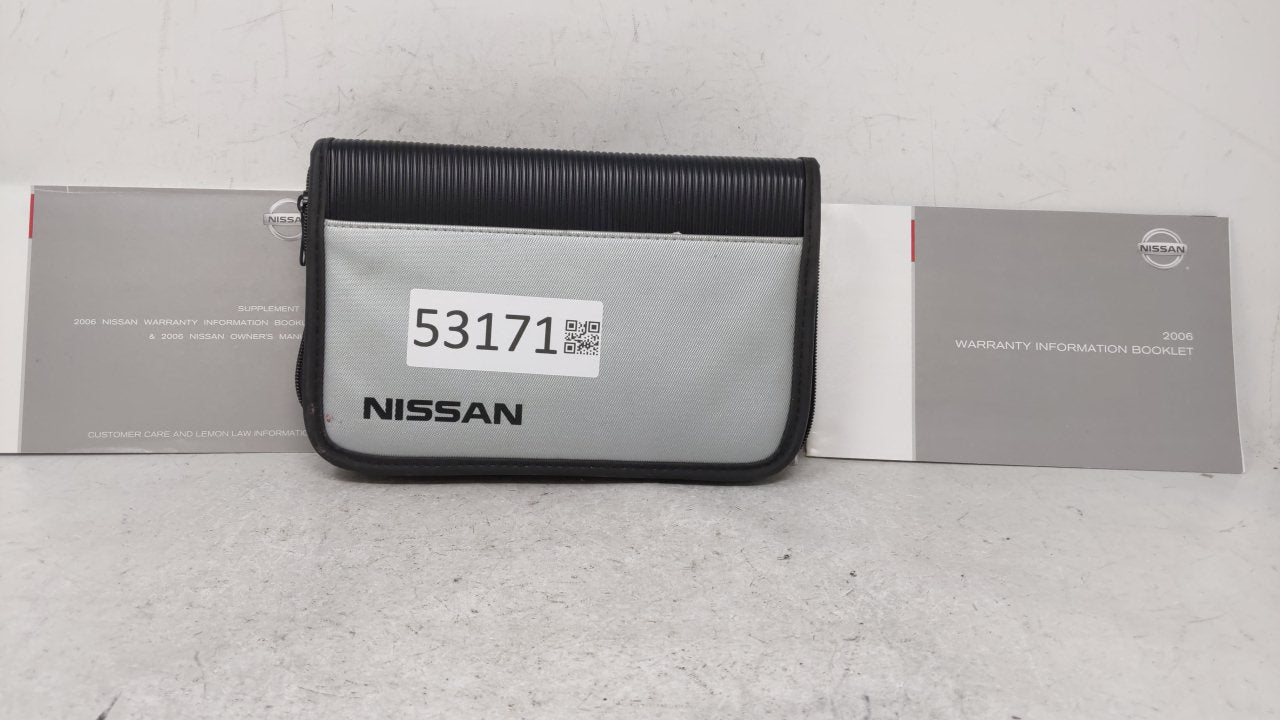 2006 Nissan Altima Owners Manual Book Guide OEM Used Auto Parts - Oemusedautoparts1.com