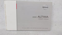 2006 Nissan Altima Owners Manual Book Guide OEM Used Auto Parts - Oemusedautoparts1.com