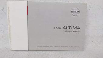 compare product 2006 Nissan Altima Owners Manual Book Guide OEM Used Auto Parts