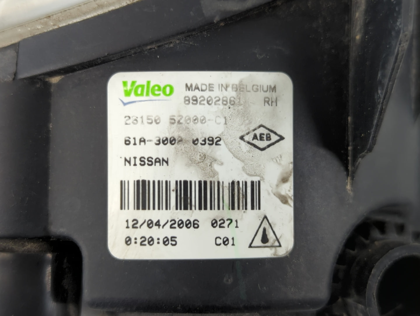 2005-2006 Nissan Altima Passenger Right Oem Front Light Lamp - Oemusedautoparts1.com
