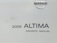 2006 Nissan Altima Owners Manual Book Guide P/N:OM6E-OL31U1 OEM Used Auto Parts - Oemusedautoparts1.com