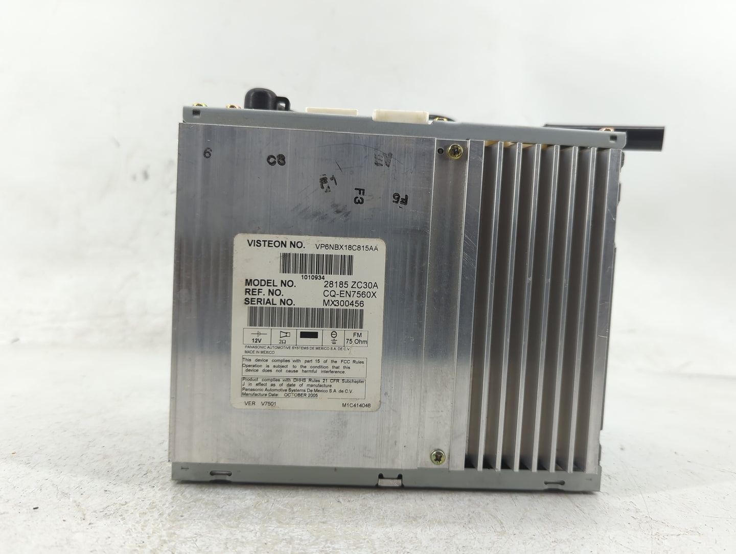 2006 Nissan Armada Radio AM FM Cd Player Receiver Replacement P/N:28185 ZC30A Fits OEM Used Auto Parts - Oemusedautoparts1.c