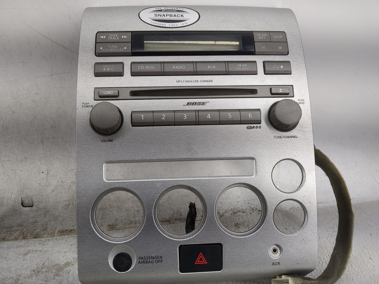 2006 Nissan Armada Radio AM FM Cd Player Receiver Replacement P/N:28185 ZC30A 1115000A62133582 Fits OEM Used Auto Parts - Oe