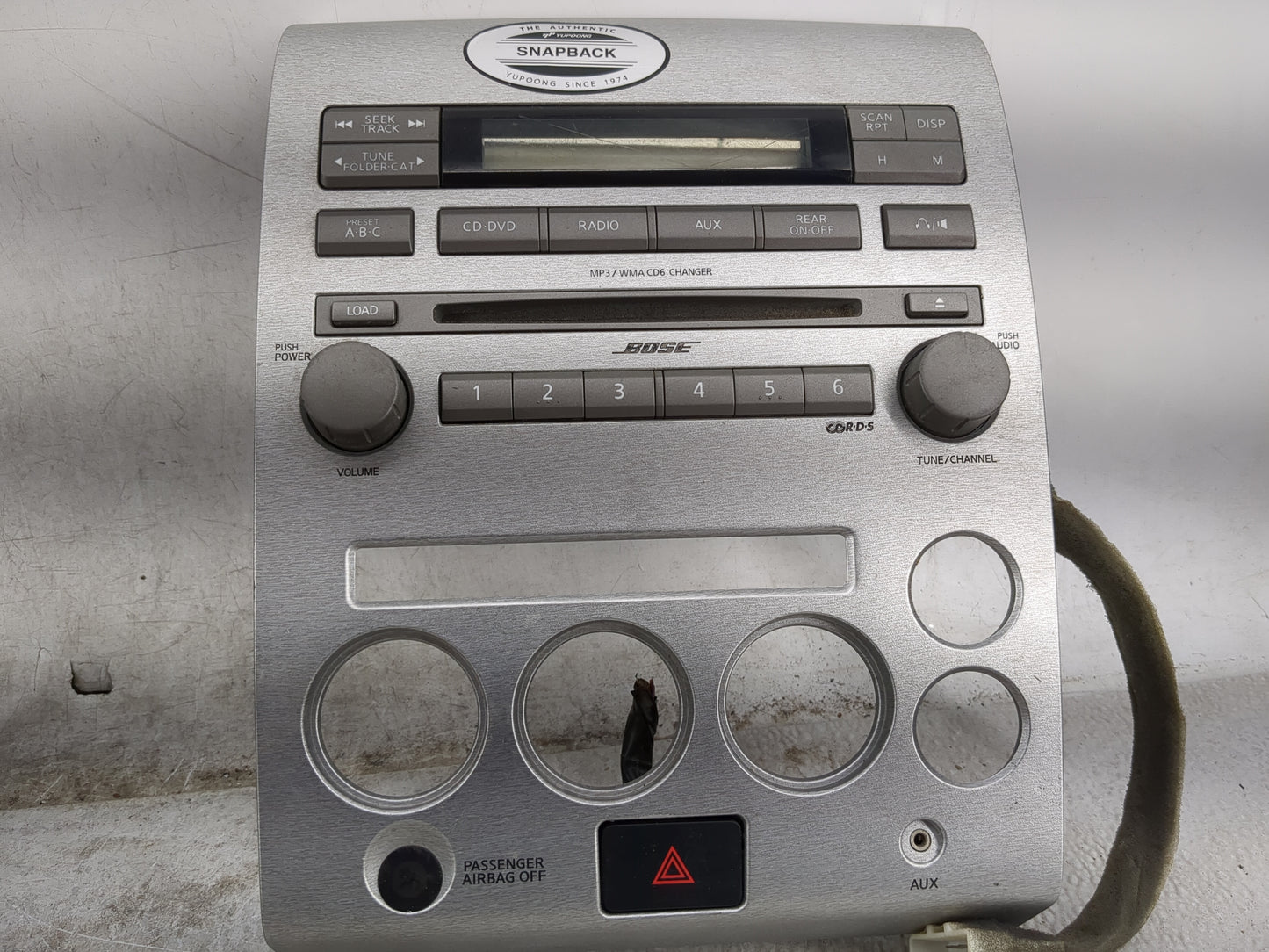 2006 Nissan Armada Radio AM FM Cd Player Receiver Replacement P/N:28185 ZC30A 1115000A62133582 Fits OEM Used Auto Parts - Oe