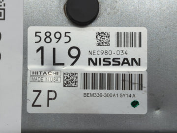 2006 Nissan Armada PCM Engine Control Computer ECU ECM PCU OEM P/N:NEC980-034 Fits OEM Used Auto Parts