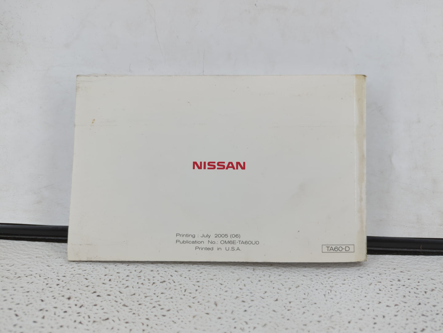 2006 Nissan Armada Owners Manual Book Guide OEM Used Auto Parts - Oemusedautoparts1.com
