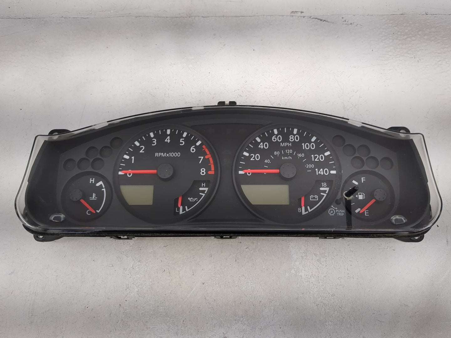 2006 Nissan Frontier Instrument Cluster Speedometer Gauges P/N:1025064 VP6NEF-10849, SQAAF004243 Miles: Fits OEM Used Auto P