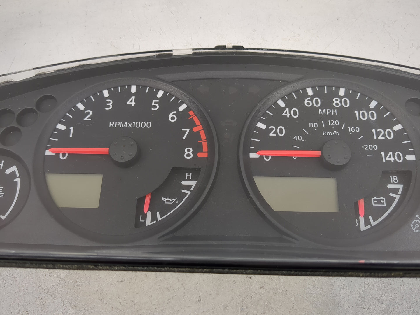 2006 Nissan Frontier Instrument Cluster Speedometer Gauges P/N:1025064 VP6NEF-10849, SQAAF004243 Miles: Fits OEM Used Auto P