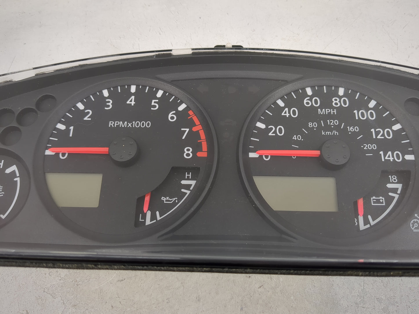 2006 Nissan Frontier Instrument Cluster Speedometer Gauges P/N:1025064 VP6NEF-10849, SQAAF004243 Miles: Fits OEM Used Auto P
