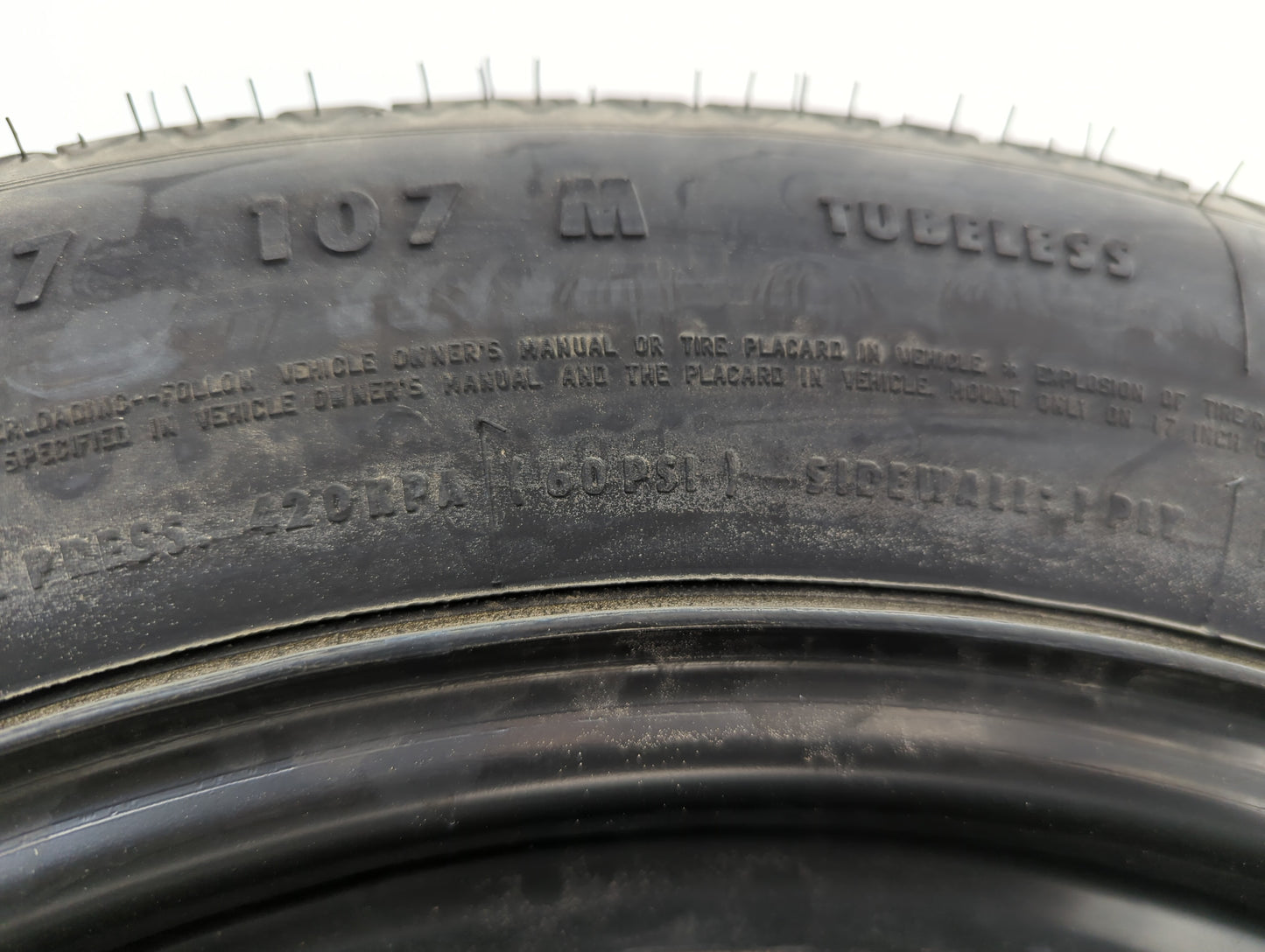 2004-2022 Nissan Maxima Spare Donut Tire Wheel Rim Oem - Oemusedautoparts1.com