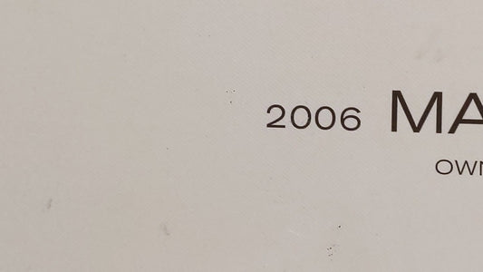 2006 Nissan Maxima Owners Manual Book Guide OEM Used Auto Parts