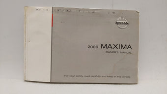 compare product 2006 Nissan Maxima Owners Manual Book Guide OEM Used Auto Parts