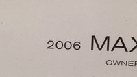 2006 Nissan Maxima Owners Manual Book Guide OEM Used Auto Parts - Oemusedautoparts1.com