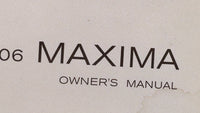 2006 Nissan Maxima Owners Manual Book Guide OEM Used Auto Parts - Oemusedautoparts1.com