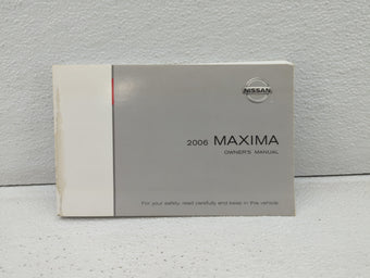 compare product 2006 Nissan Maxima Owners Manual Book Guide OEM Used Auto Parts