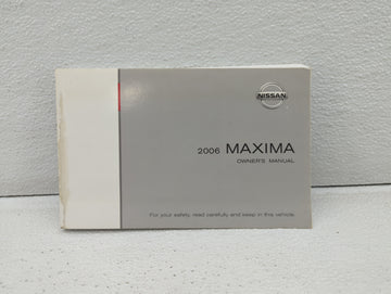 2006 Nissan Maxima Owners Manual Book Guide OEM Used Auto Parts - Oemusedautoparts1.com