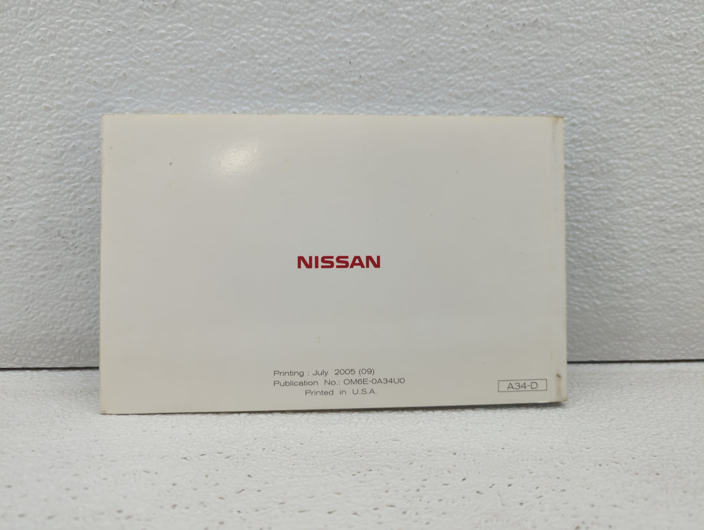 2006 Nissan Maxima Owners Manual Book Guide OEM Used Auto Parts - Oemusedautoparts1.com