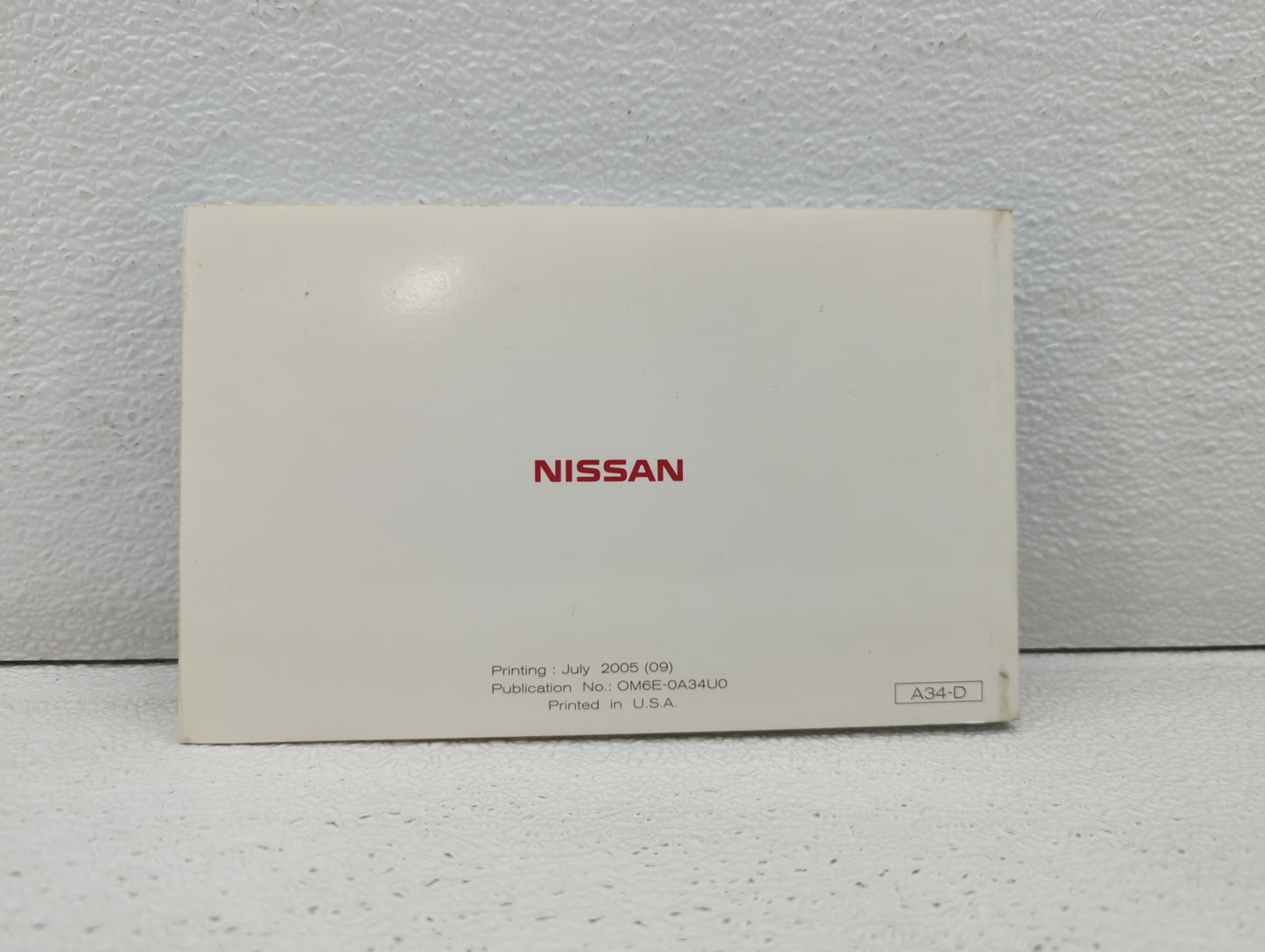 2006 Nissan Maxima Owners Manual Book Guide OEM Used Auto Parts - Oemusedautoparts1.com