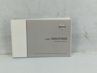 compare product 2006 Nissan Maxima Owners Manual Book Guide P/N:OM6E-0A34U1 OEM Used Auto Parts