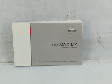 2006 Nissan Maxima Owners Manual Book Guide P/N:OM6E-0A34U1 OEM Used Auto Parts - Oemusedautoparts1.com
