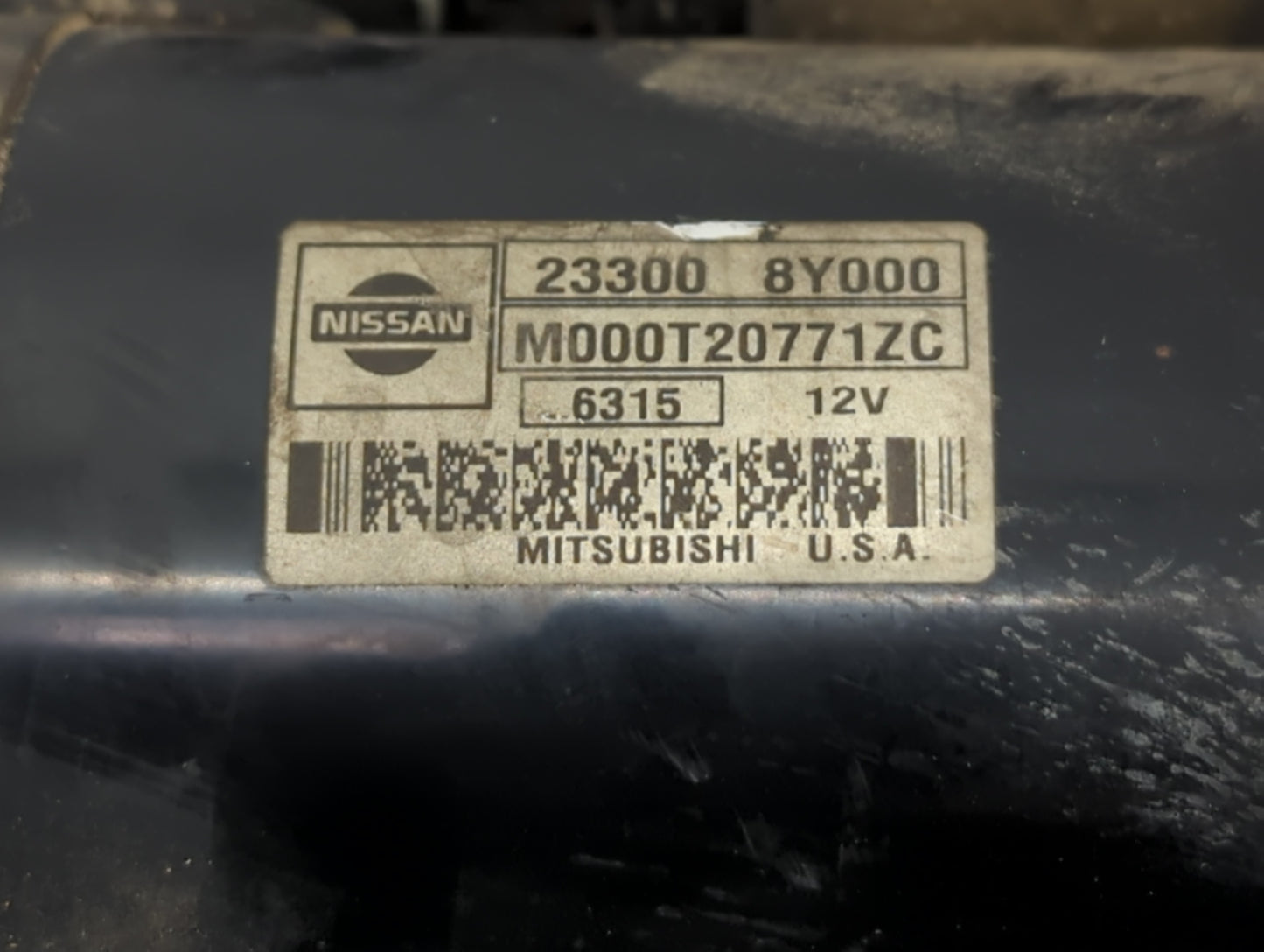 2004-2006 Nissan Maxima Car Starter Motor Solenoid OEM P/N:M000T20771ZC 23300 8Y000 Fits Fits 2004 2005 2006 2007 2008 2009 