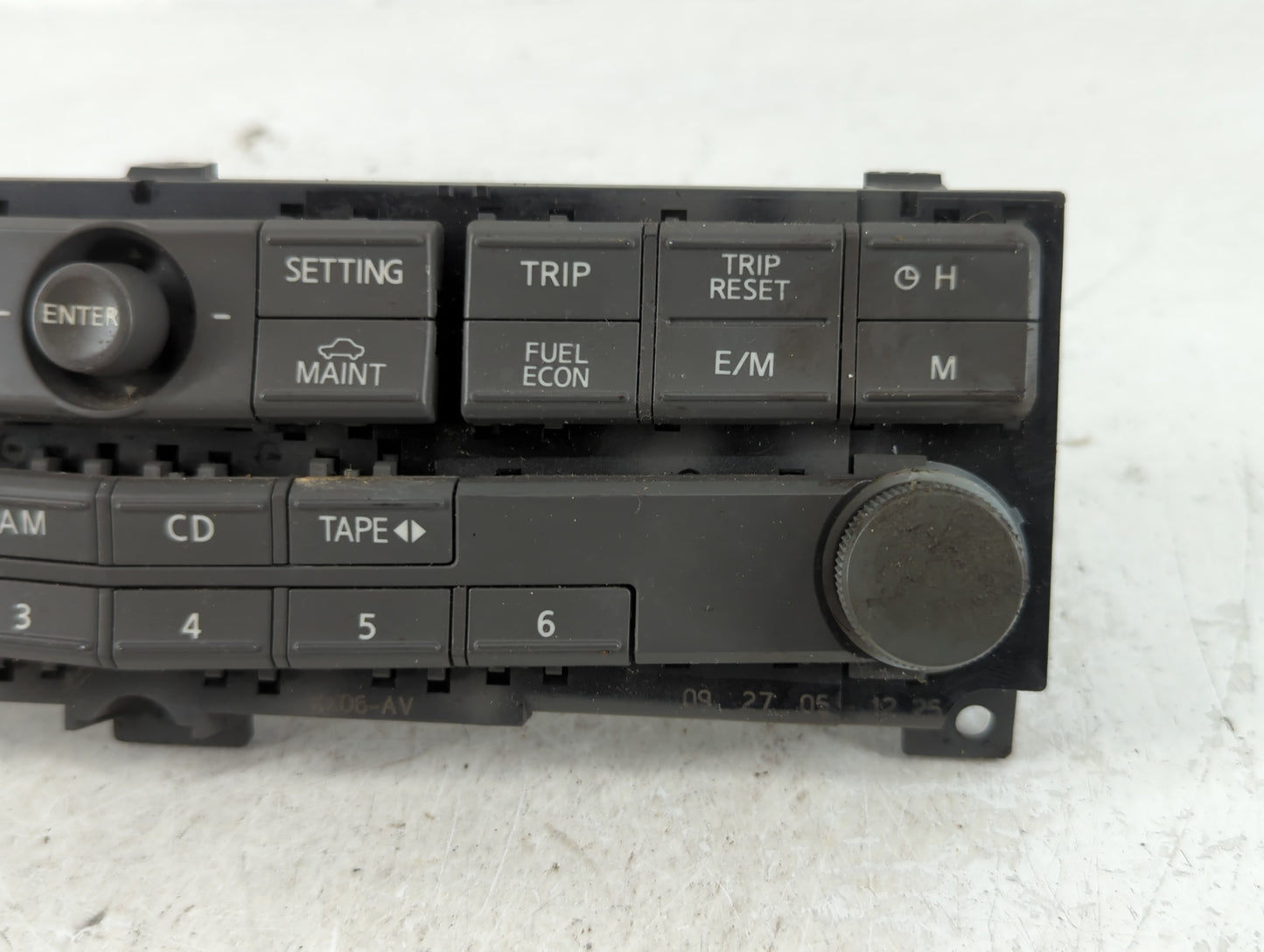 2006-2006 Nissan Maxima Radio Control Panel - Oemusedautoparts1.com
